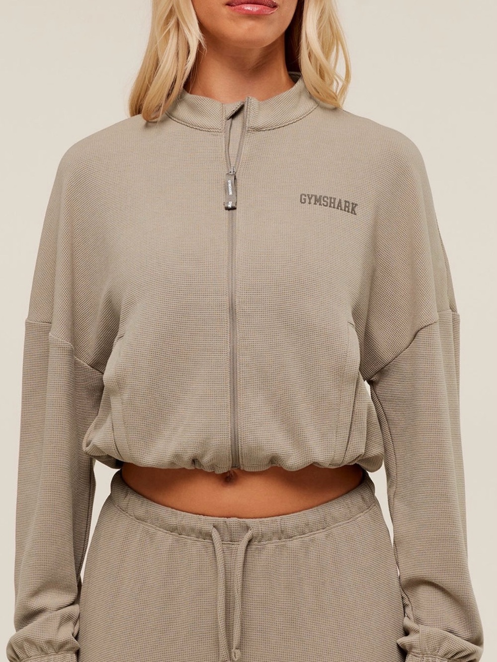 Gymshark WAFFLE MIDI ZIP UP JACKET | Size L